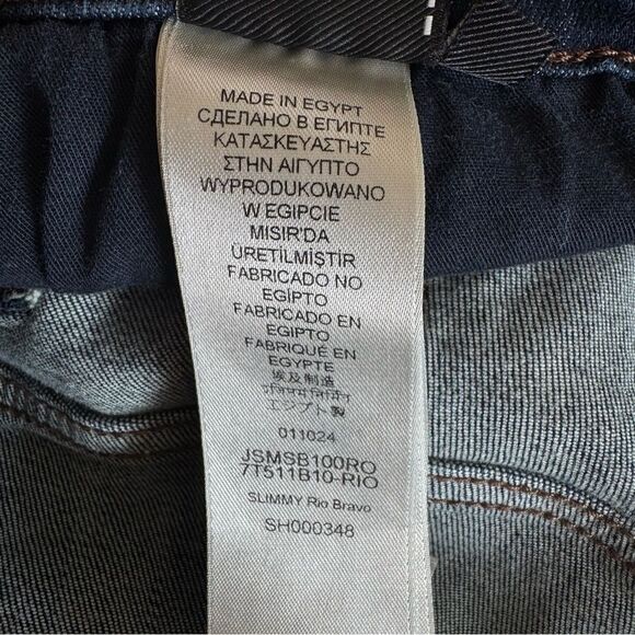 7FAMK 7 For All Mankind Men's Slimmy Jeans in Rio Bravo Dark Wash Size 34 X 27 - Picture 12 of 12